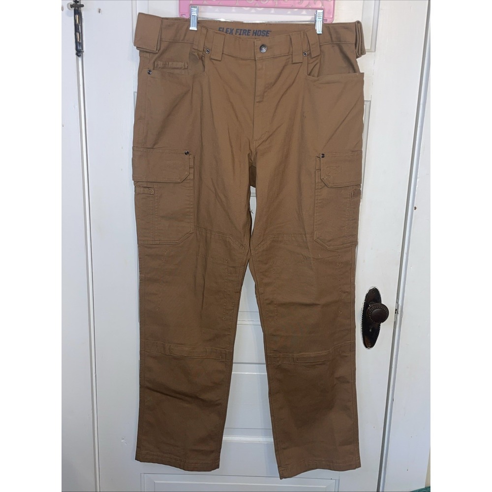 Brown Khaki Style | Flex Fire House Pants‎ | Duluth Trading Co. 40 x 34